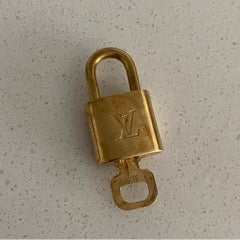 Louis Vuitton Brass Lock and Key #306