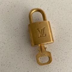 Louis Vuitton Brass Lock and Key #303
