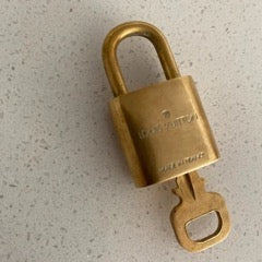 Louis Vuitton Brass Lock and Key #303